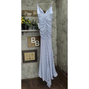 NWT B Darlin Plus Size Glitter-Knit Prom Dress Gown 5DH8978 14W Light Blue thumbnail 5