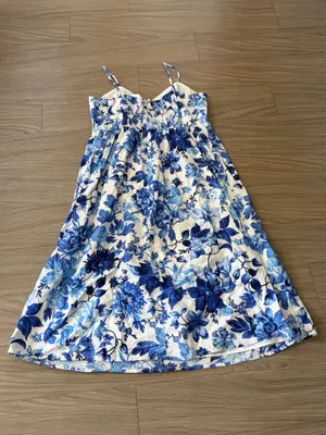 H&M Linen Floral Dress thumbnail 3