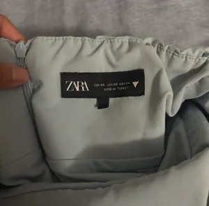 ZARA Strapless Blue Dress thumbnail 3