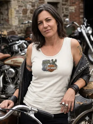 Vintage 2007 Harley Davidson I Rode The Dragon US-129 Tank Top L thumbnail 1