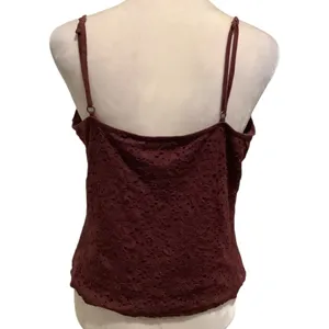 Hollister Lace-Up Maroon Fully lined Camisole thumbnail 3