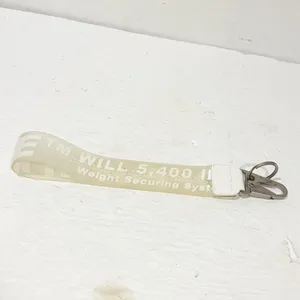 Off-White Industrial clear keychain lanyard With Clasp Heavy Duty Secure Clasp‎ thumbnail 3