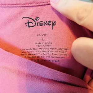 Disney Minnie Mouse Short Sleeve‎ Shirt Womens Size Large Pink thumbnail 4