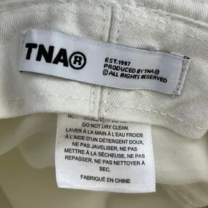 Aritzia TNA Women's White Adjustable Drawcord Cotton Twill Bucket Hat Size M/L thumbnail 3