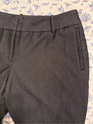 Worthington Petites women’s 10P charcoal Gray Wide Leg Trousers Dress Pants thumbnail 4