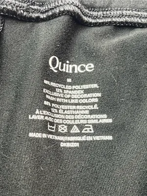 Quince Flowknit Wide Leg Pant Drawstring Black Womens Size Medium Stretch Lounge thumbnail 2