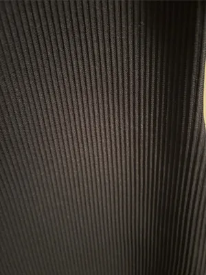 One-Shoulder Black Ribbed Bodycon Dress thumbnail 2