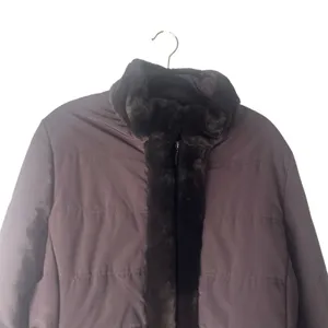 Jones New York Size XL Chocolate Brown Faux‎ Fur Lined Winter Coat thumbnail 2
