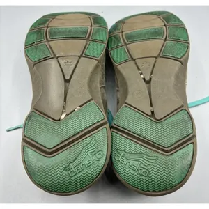 Dansko Women's Sneakers Sz 39 Elise Gray‎ Turquoise Suede Comfort Casual Walking thumbnail 8
