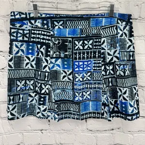 RipSkirt Hawaii Wrap Skirt XL Length 1 Pacific Tapa Blue Quick Dry Beach Travel thumbnail 2