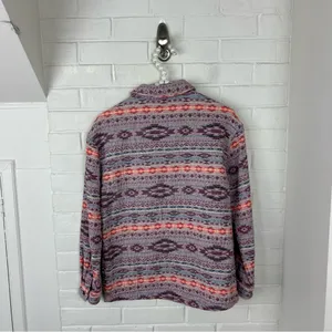 Mountain + Isles Boho Western Thick Knit Button Down Shirt / Shacket Size XS thumbnail 9
