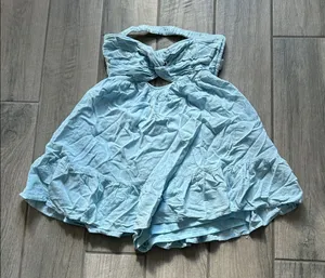 Light Blue Strapless Dress Size M thumbnail 1