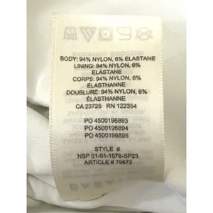Babaton Aritzia Contour Long Sleeve Bodysuit White‎ Crew Neck Size L 79672 thumbnail 5