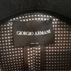Giorgio Armani Jacket Women 10‎ Gray Pink Double Breasted Military Luxury Career thumbnail 3