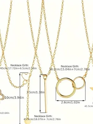 14K Gold Plated Multi-Layered Necklace with Star, Key, and Butterfly Charms thumbnail 9