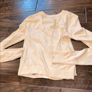 HOLLISTER Cream Cardigan Y2K babydoll Bella Swan size xsmall thumbnail 7