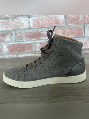 Frye Ivy High Top Shoes Sneakers Women’s 9 Gray Wool Classic Casual thumbnail 3