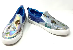 Ground Up size 10 Shoes Silver Disney Character Iridescent Slip On Sneakers‎ thumbnail 1