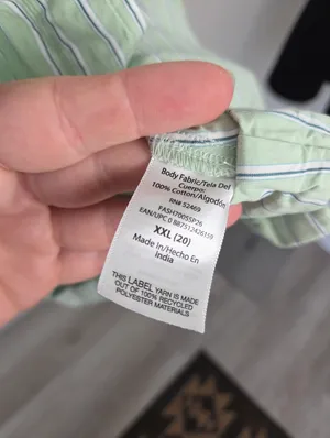 100% Cotton Lime Pastel Green Striped Shirt Dress Academia Preppy Plus Size XXL thumbnail 7
