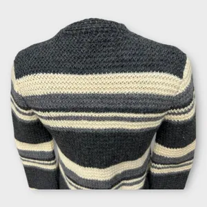Hand Knit Chunky Cardigan Duster Women's Sz Small Lagenlook Cottagecore Hygge thumbnail 7