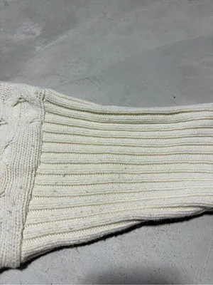 Anthropologie Maeve Cream Cable Knit Women's Sweater x-large thumbnail 7