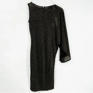 NWT Ted Baker‎ London Monyca Glitter One Shoulder Knee Length Dress XXS Cocktail thumbnail 3