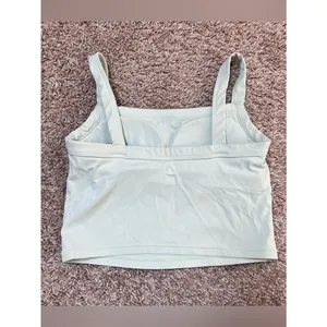 Vitality Cloud II Square Neck Cropped Tank Green thumbnail 3