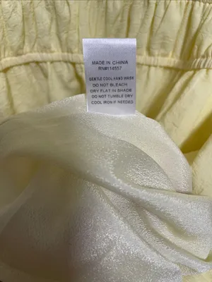 TALULAH Kate Light Yellow Puff-Sleeve Tiered Midi Dress thumbnail 6