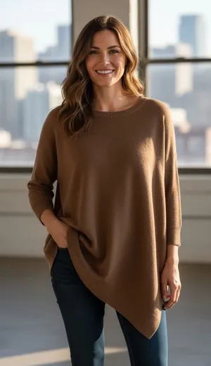 Joie Women's Cashmere Blend High-Low Sweater Sz M thumbnail 1