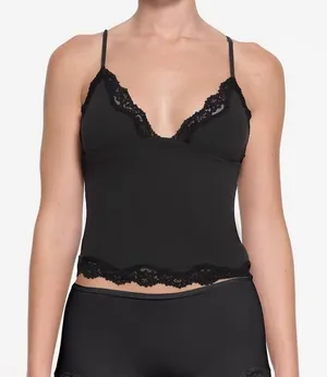 SKIMS Fits Everbody Black Lace Trim Cami thumbnail 1