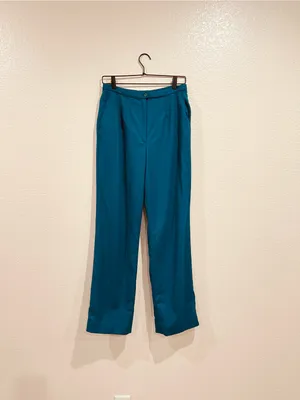 Pendleton Vintage 70s Teal Virgin Wool Lined Pants Size 12 thumbnail 5