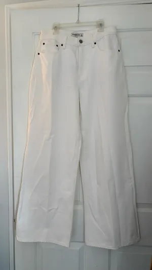 Abercrombie Wide-Leg Jeans High-Rise Curve Love thumbnail 1