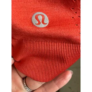 Lululemon Breeze By Long Sleeve Squad‎ Tee Women 10 Orange Top Yoga Athleisure thumbnail 9