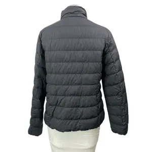 Uniqlo Black Long Sleeves Quilted Ultra Light Down Puffer Coat Jacket Size M thumbnail 3