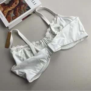SKIMS FITS EVERYBODY LACE UNDERWIRE BRA marble 46DD NWT #B5 thumbnail 2