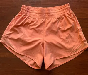 Lululemon Hotty Hot Coral Shorts 4" thumbnail 1
