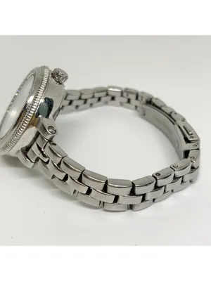 Fossil Quartz women date Watch AM4352 Bridgette all Stainless Steel 28mm running thumbnail 3