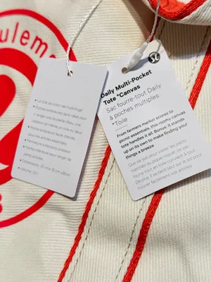 Lululemon Daily Multi Pocket Tote – Natural thumbnail 5