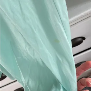 Lace Trim Chemise Nightgown in Light Blue‎ aqua thumbnail 6