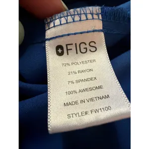 Figs Casma Women's Scrub Top PO 1809 Royal Blue Pockets L Shirt‎ Nurse Doctor thumbnail 5