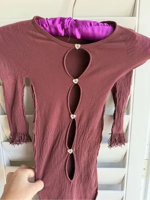 POSTER GIRL Miranda Lace Cutout Mini Dress in Brown thumbnail 5