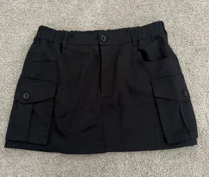 Black cargo mini skirt thumbnail 1