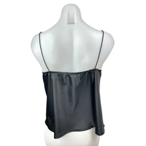 Princess Polly Black Silk Satin Sleeveless Twist Front Cami Camisole Tank Top 10 thumbnail 4
