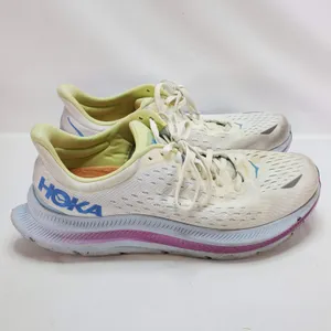 Hoka‎ One One Kawana Running Shoes Womens 10.5 White Blue Pink Cushioned 1123164 thumbnail 4