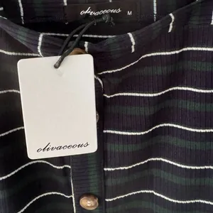 Olivaceous Striped Button Down Dress Sleeveless Mini Casual Summer Sun Dress Size M‎ thumbnail 6