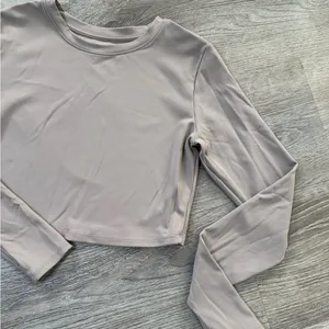 •RITA ORA• LONG SLEEVE CROP TOP Gray Size M thumbnail 2