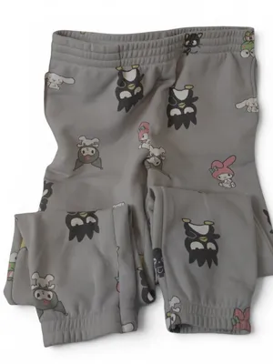 Sanrio Character Pajama Jogger Pants Women's L Gray Hello Kitty My Melody thumbnail 1