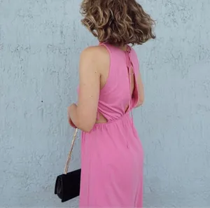 Zara Pink Cut Out Midi Dress thumbnail 2