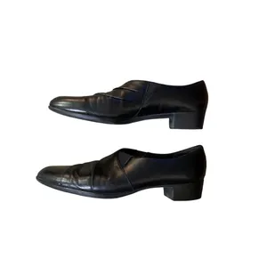 Munro Alison Black Leather Slip On 12 SS Narrow Used thumbnail 8
