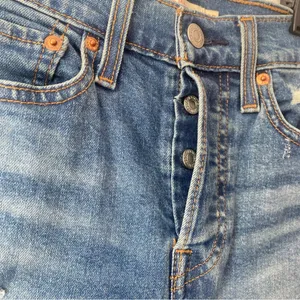 Levi’s Wedgie Skinny Jeans Button Fly‎ Distressed thumbnail 3
